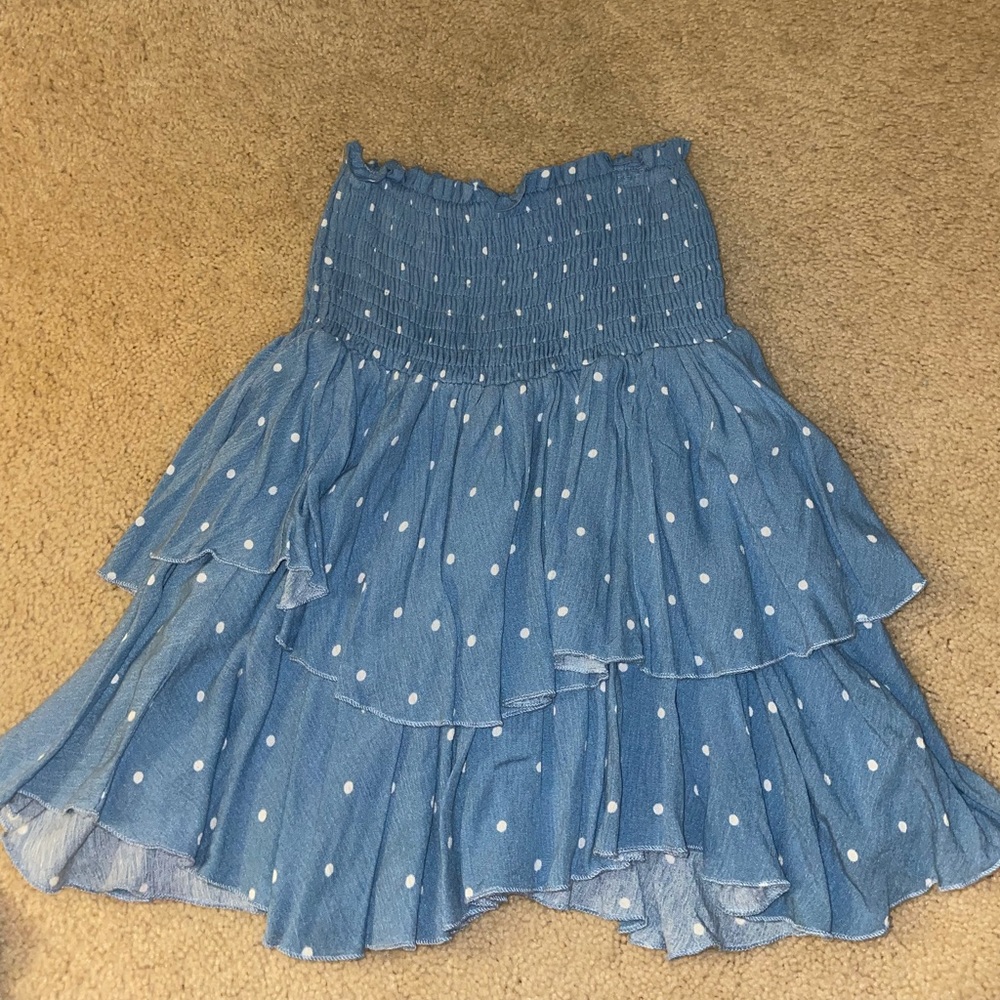 Luca and grea blue mini skirt